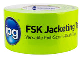 IPG FSK3-HC Foil-Scrim Insulation Tape, 50 yd L, 2.95 in W, Polymer Backing
